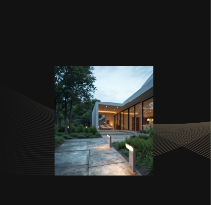 Fonelight fixtures installed on a real project site